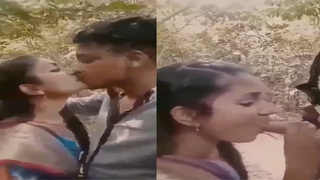 A village girl from Sylheti gives a blowjob on Valentine's Day