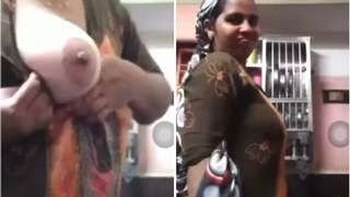 Mallu babhi flaunts her big boobs in a seductive video