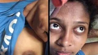 Lankan babe flaunts her big boobs in a tantalizing video