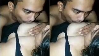 Lover pleasures his partner with oral sex