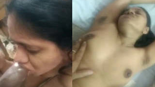 Telugu woman gives oral sex and gets fucked