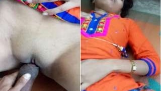 Intimate view of a lovely Indian girl getting her tight pussy pounded