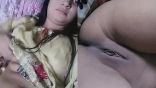 Beautiful desi girl flaunts her body in solo video