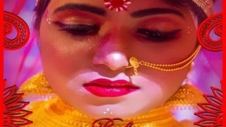 Uncut video of a paid fashion shoot featuring dual wedding couples