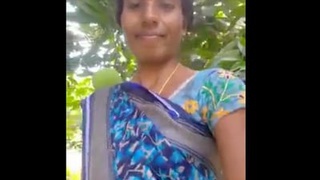 Indian bhabi flaunts her pussy in public