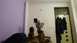 Hidden camera captures Indian couple's steamy sex session