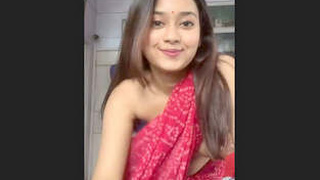 Cute Indian girl teasing with her ass and fingering herself