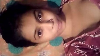Cute desi girl with perky boobs in steamy video