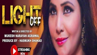 Lights out: Hotty gets naughty in a paid video
