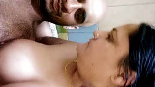 Hubby sucks boobs and dances with wife in nude video