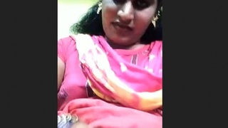 Tamil transgender woman flaunts her breasts on video call
