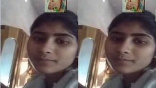 Young girl flaunts her body on video call