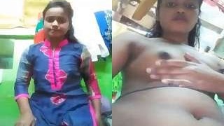 Bangla babe flaunts her boobs and pussy in a seductive video