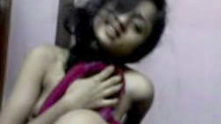 Shy Indian girl gets naughty in front of the camera