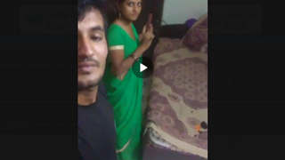 Indian village step-sister gets naughty on camera