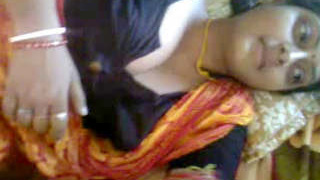 Desi village wife teases in bed