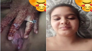 Exclusive Indian girl reveals her big boobs and sweet pussy