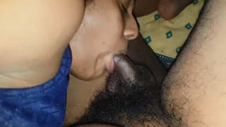 Indian bhabhi delivers a blowjob and gets fucked in part 1