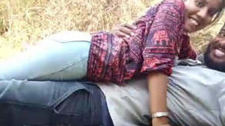Indian couple enjoys outdoor sex in two parts