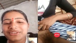 An Indian girl from a village displays her genitals on a WhatsApp video call