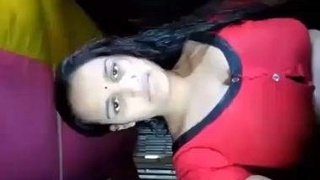 Bangladeshi babe with big boobs pleasures herself in the outdoors