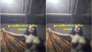 Indian girl shows off her nude body and masturbates with her fingers