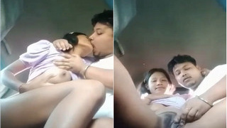 Amateur Indian couple indulges in car sex and romance