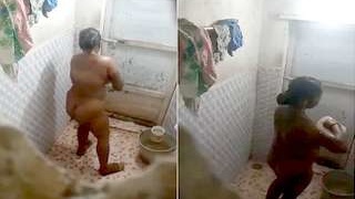 Bachbhi's intimate bathing session captured on hidden camera