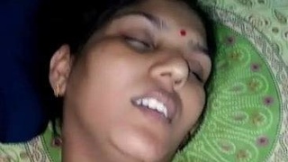 Real sex video of Indian teenage bhabhi with hairy pussy getting fucked