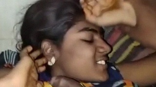 Tamil aunty gives a blowjob with lights out request