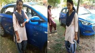 Naughty Odia girl undressing in public