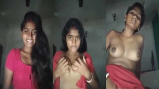 Young Indian wife shows off her naked body parts in steamy video
