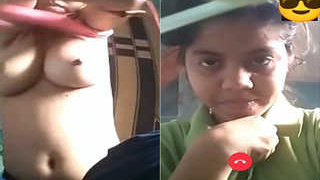 Indian Bangla girl flaunts her big breasts