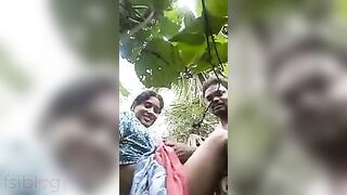 Desi wife's open sex with secret lover in neighbor's house