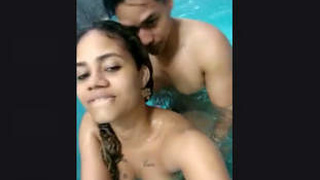 Indian couples have steamy sex in the water