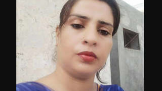 Nude Indian woman pleasures herself in the bathroom