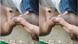 Indian wife gives oral pleasure to her partner in part one