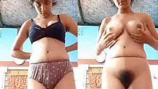 Indian teenager flaunts her body in a video