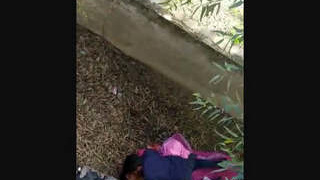 Bhabhi caught in the act of outdoor sex