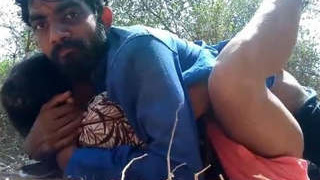 Outdoor sex in a desi village with a passionate lover