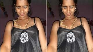 Hot wife gives husband a hand job in part one of the video