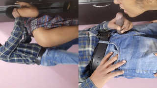 Amateur wife gets fucked and covered in cum by her husband