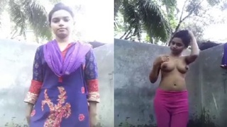 Tamil girl with big boobs enjoys anal pleasure