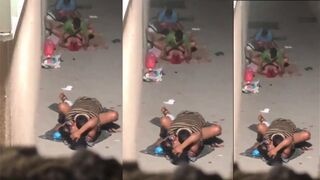 Desi couple caught having sex outdoors in public