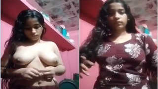 Indian girl strips and shows off her naked body in exclusive video