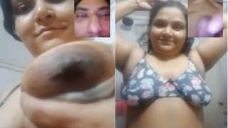 Indian bhabhi flaunts her big boobs in exclusive video