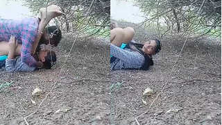 Indian amateur couple enjoys passionate outdoor encounter in part 1