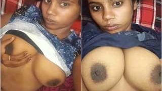 Exclusive video of a Sri Lankan Tamil girl revealing her breasts and genitals