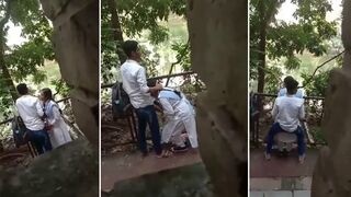 College student gets caught in the act of having sex with her teacher