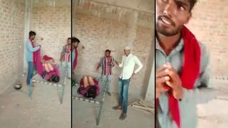 Village couple caught having sex in barn by Devar Bhabhi, scandalous XXX MMC video